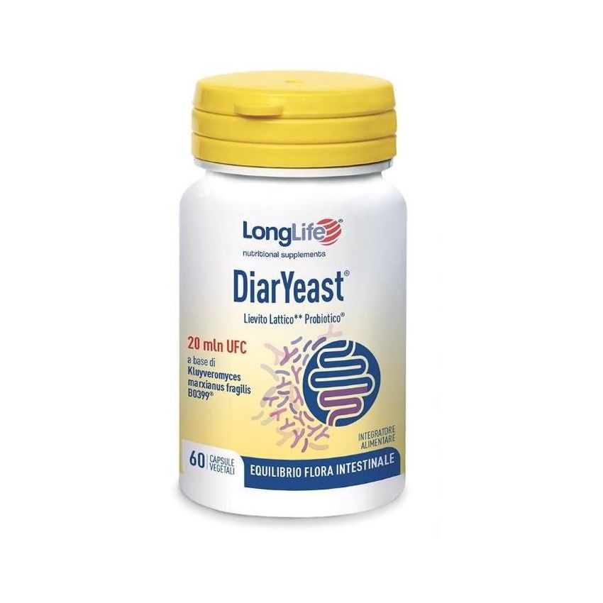 LongLife Vegetarian Probiotic Dairyeast - 60 Capsule