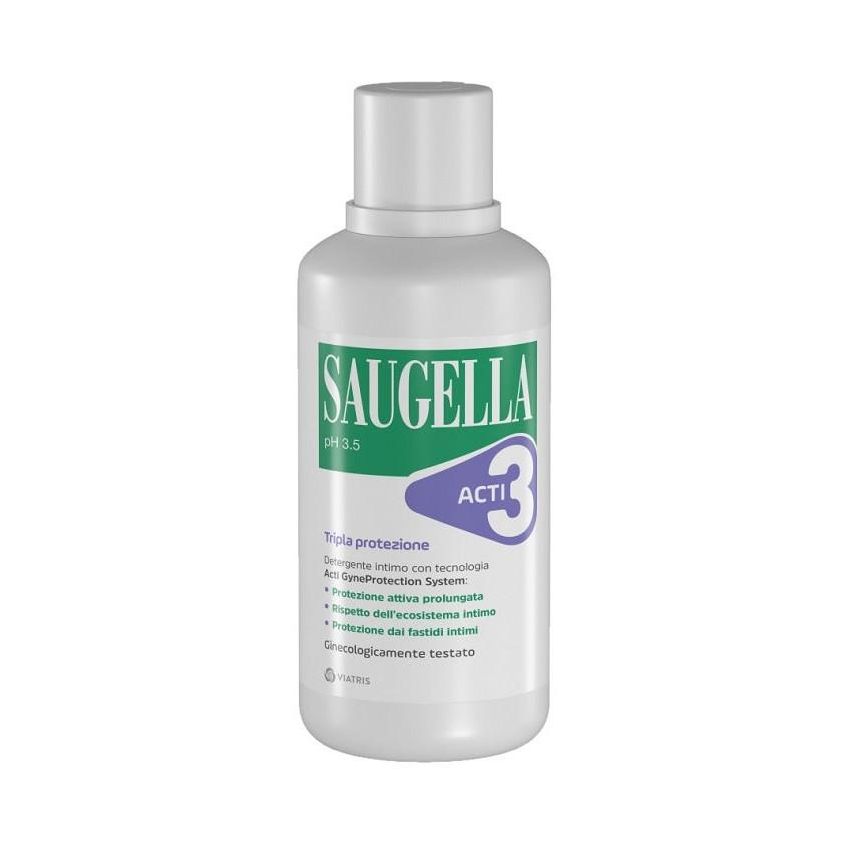 Saugella Acti3 Detergente Intimo con Tripla Protezione - 500ml
