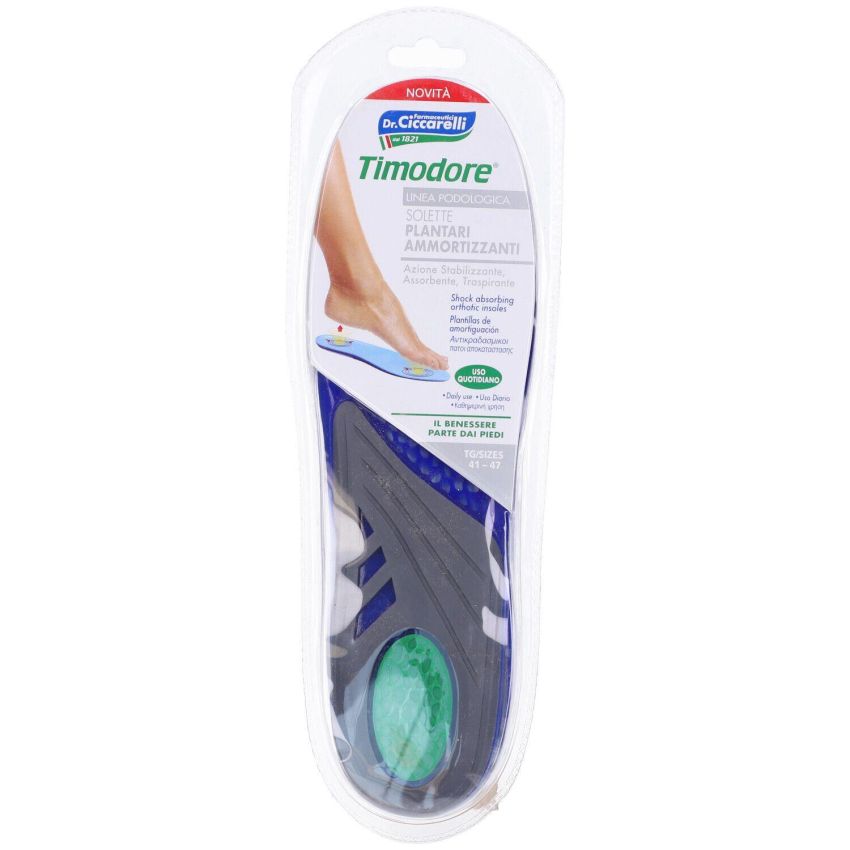 Solette Plantari Ammortizzanti Timodore - Taglia 41-47