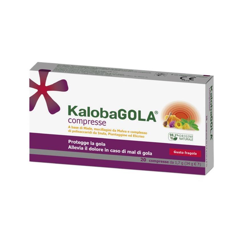 Kalobagola Fragola: 20 Compresse Masticabili per Digestione Facile