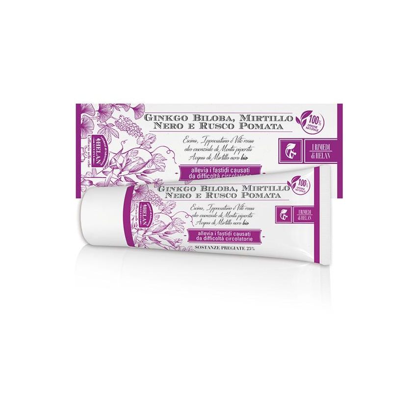 Helan I Rimedi: Pomata Ricca di Ginkgo, Mirtillo Nero e Rusco - 75ml