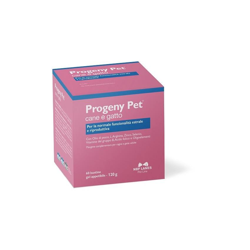 Nbf Lanes Progeny Pet - Mangime Complementare per Cane/Gatto, 60 Bustine