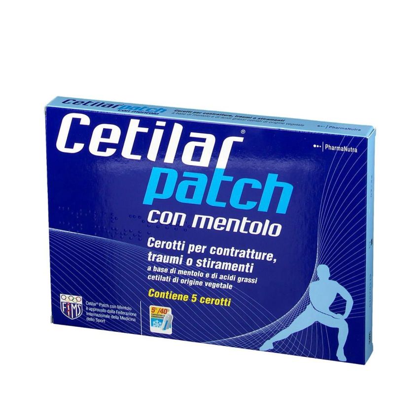 Cetilar Cerotto Monouso - Trattamento per Articolazioni, Muscoli e Tendini - 5 Pezzi