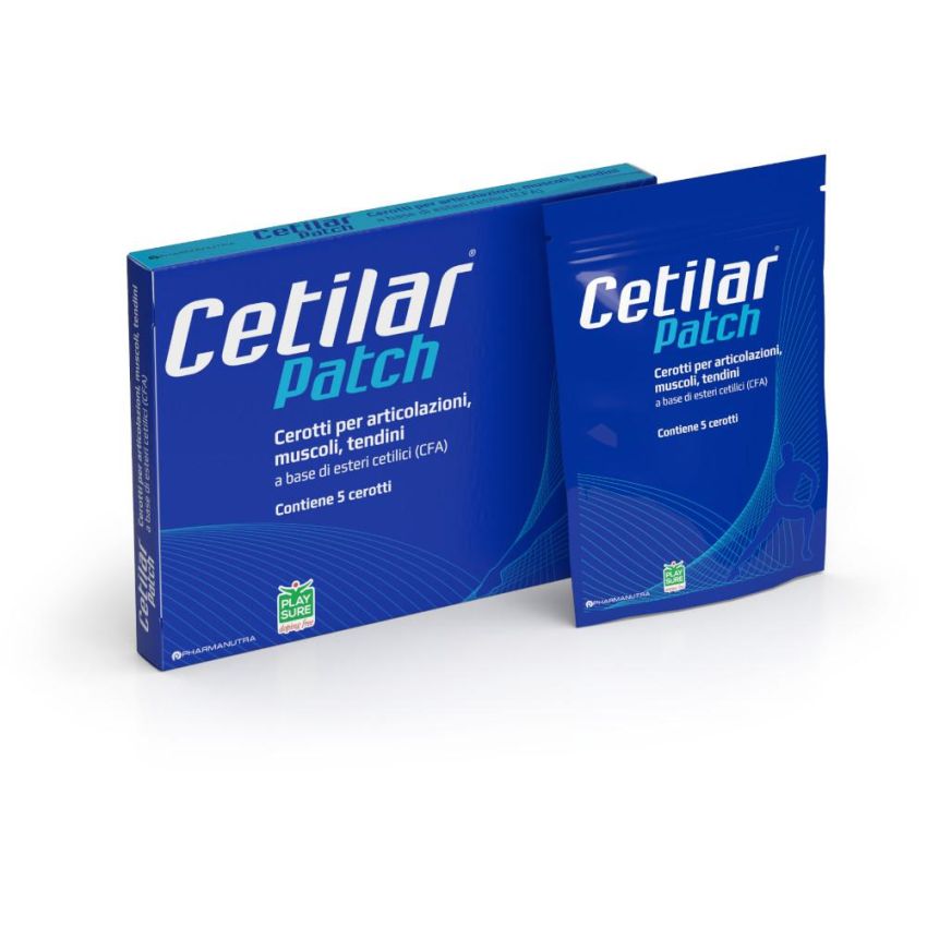Cetilar Cerotto Monouso - Trattamento per Articolazioni, Muscoli e Tendini - 5 Pezzi