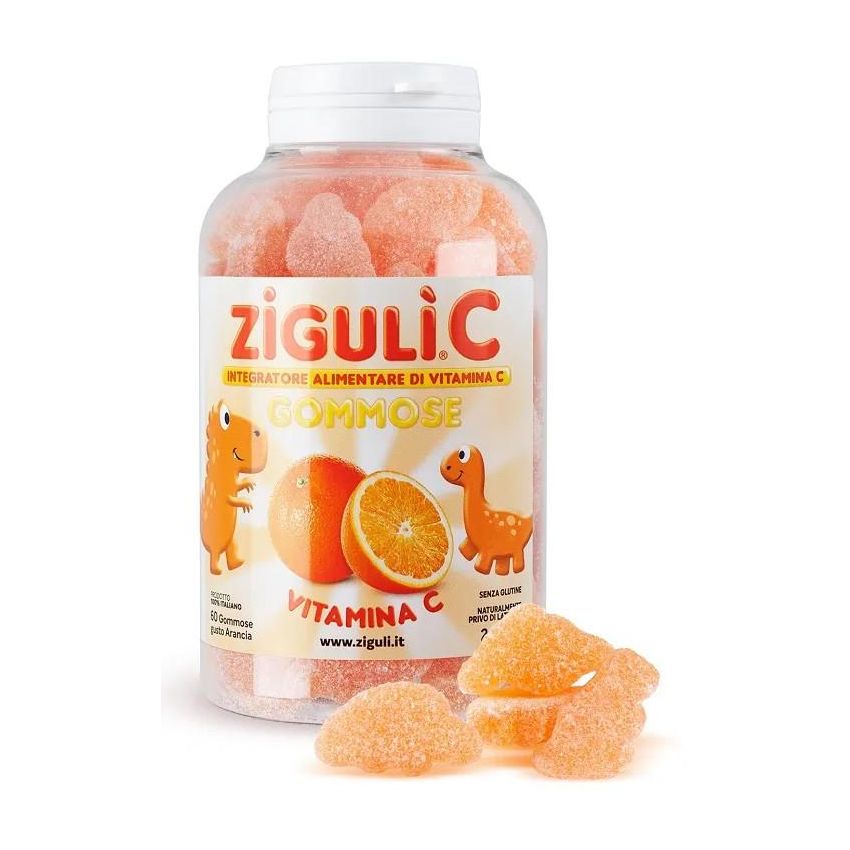 Zigul C Gommose all'Arancia - Confezione da 60 Pezzi