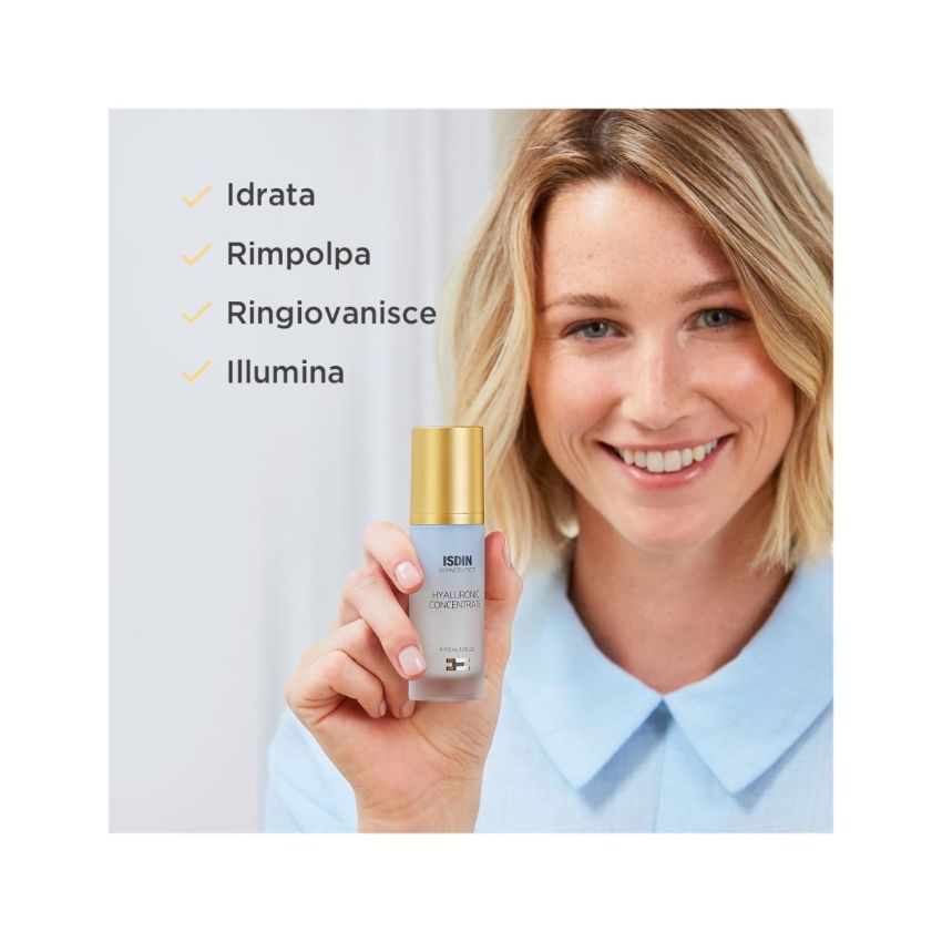 Isdin Isdinceutics Concentrato di Acido Ialuronico per il Viso, 30ml