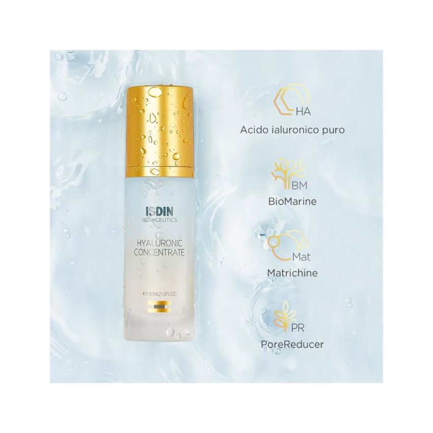 Isdin Isdinceutics Concentrato di Acido Ialuronico per il Viso, 30ml