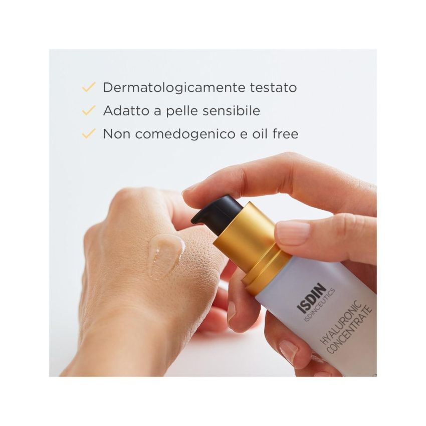 Isdin Isdinceutics Concentrato di Acido Ialuronico per il Viso, 30ml
