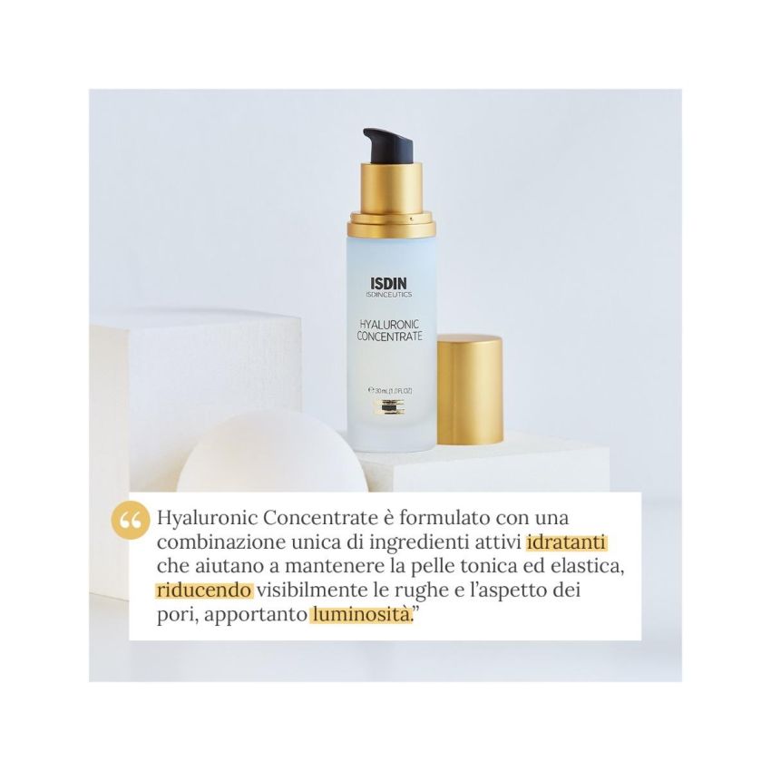 Isdin Isdinceutics Concentrato di Acido Ialuronico per il Viso, 30ml