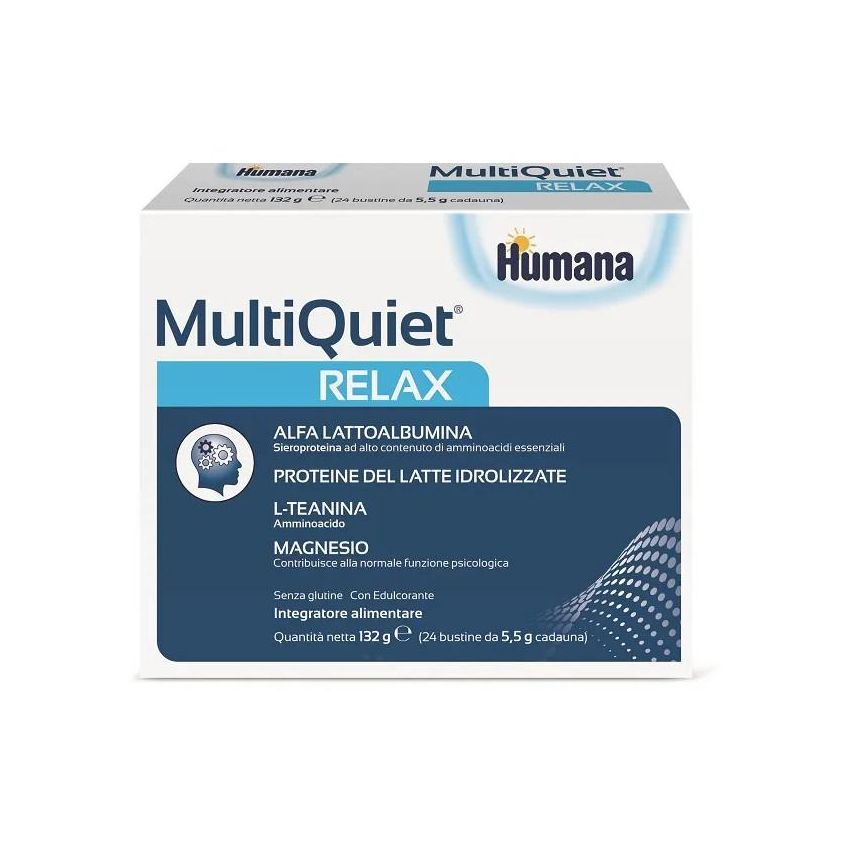 Humana MultiQuiet Relax, 24 Bustine - Integratore Alimentare Rilassante