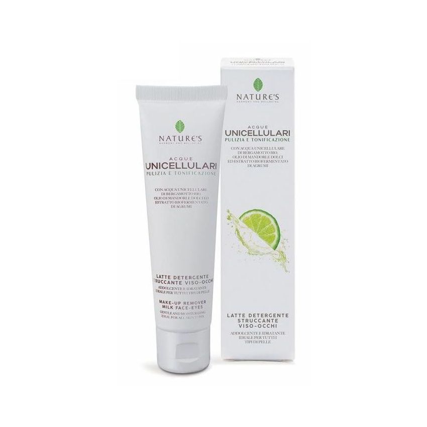 Nature's Latte Detergente Struccante Unicellulare per Viso e Occhi, 150ml