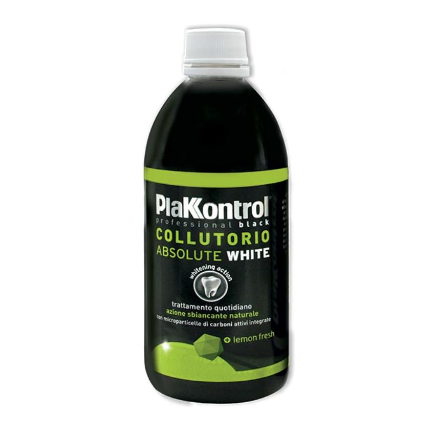 Plakkontrol Absolute White Collutorio Nero 500ml