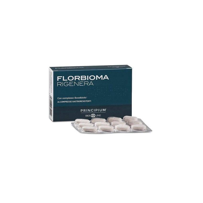 Principium Florbioma Rigenera - Integratore Rigenerante, 24 Compresse