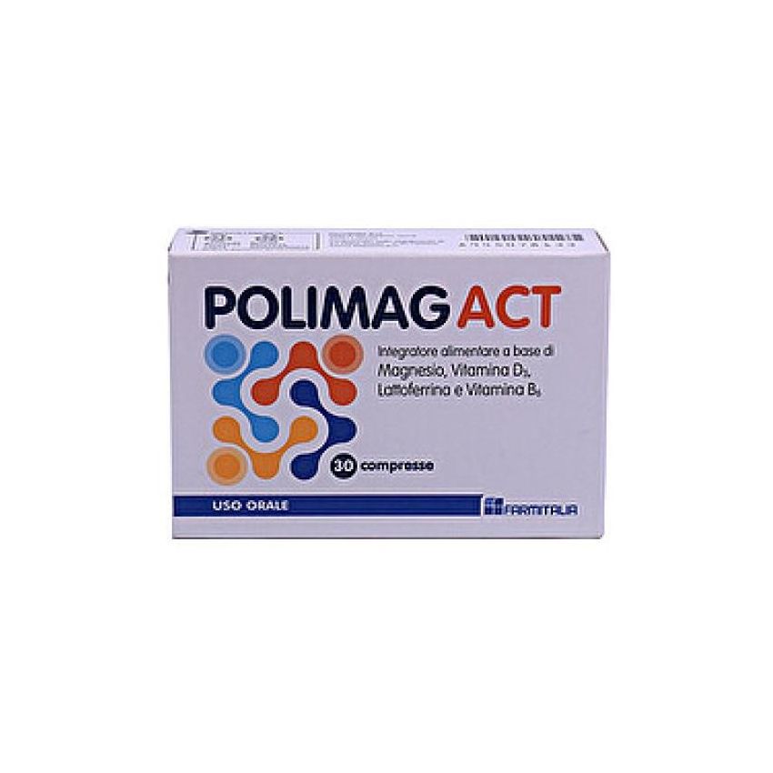 Polimag Act - Integratore Multivitaminico, 30 Compresse