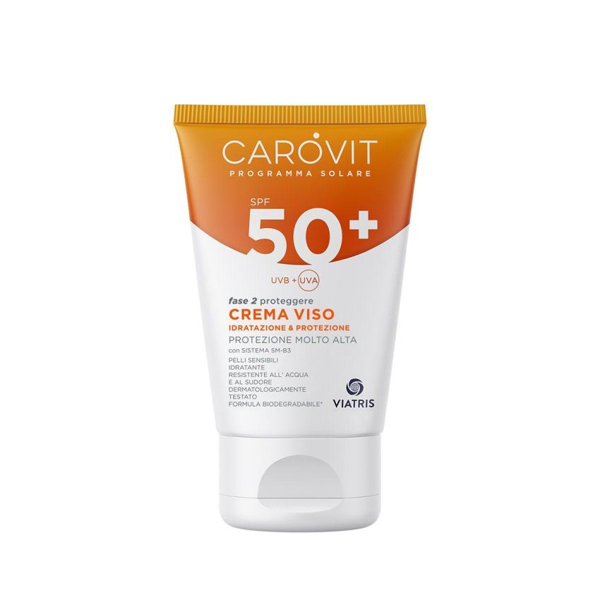 Carovit Crema Solare Protettiva per il Viso SPF50+ - 50ml