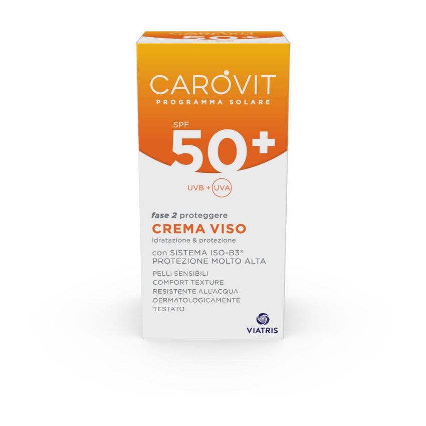 Carovit Crema Solare Protettiva per il Viso SPF50+ - 50ml