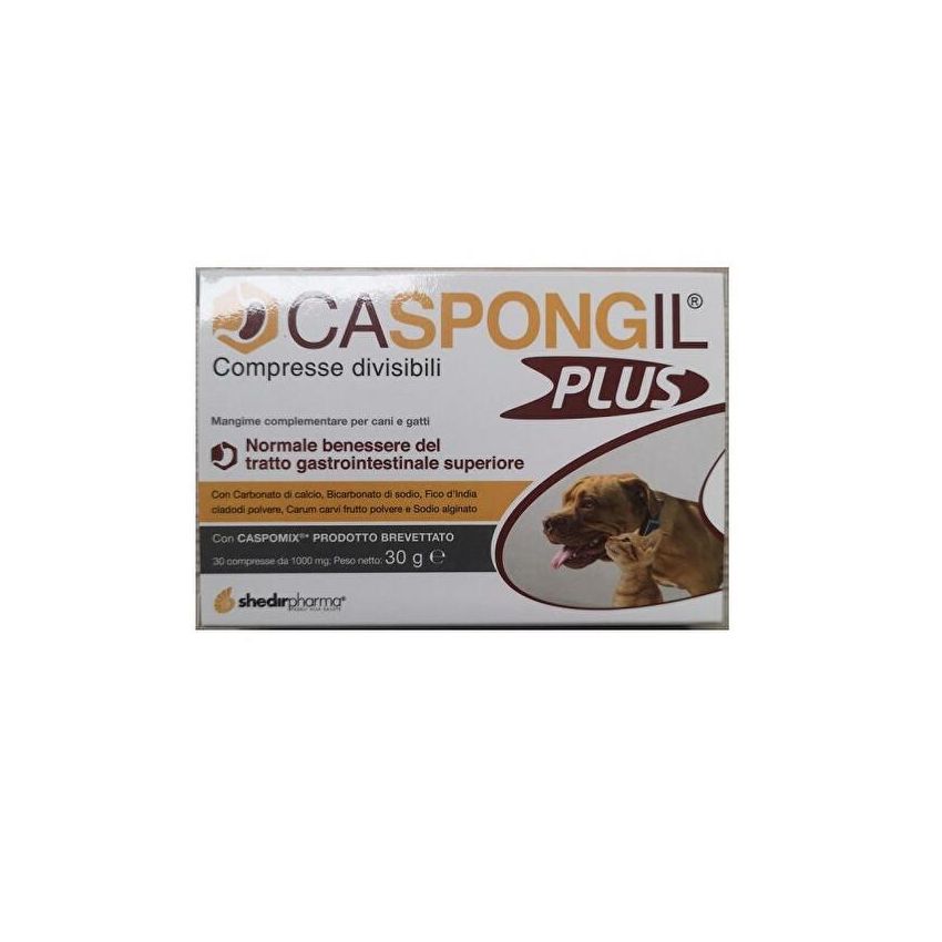Caspongil Plus: Mangime Complementare Multivitaminico per Cani e Gatti - 30 Compresse
