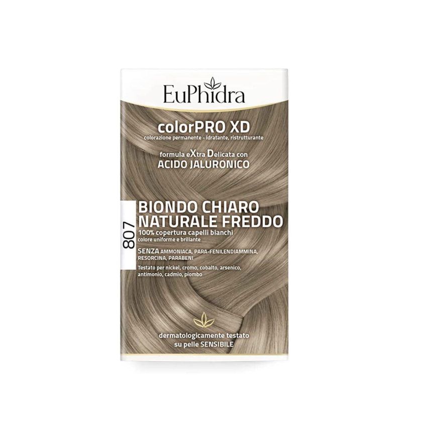 Euphidra ColorPro XD Kit Tinta Capelli Biondo Chiaro Naturale Freddo 807