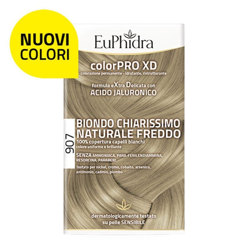 Euphidra ColorPro XD Kit Tintura Capelli 907 - Biondo Chiarissimo Naturale Freddo