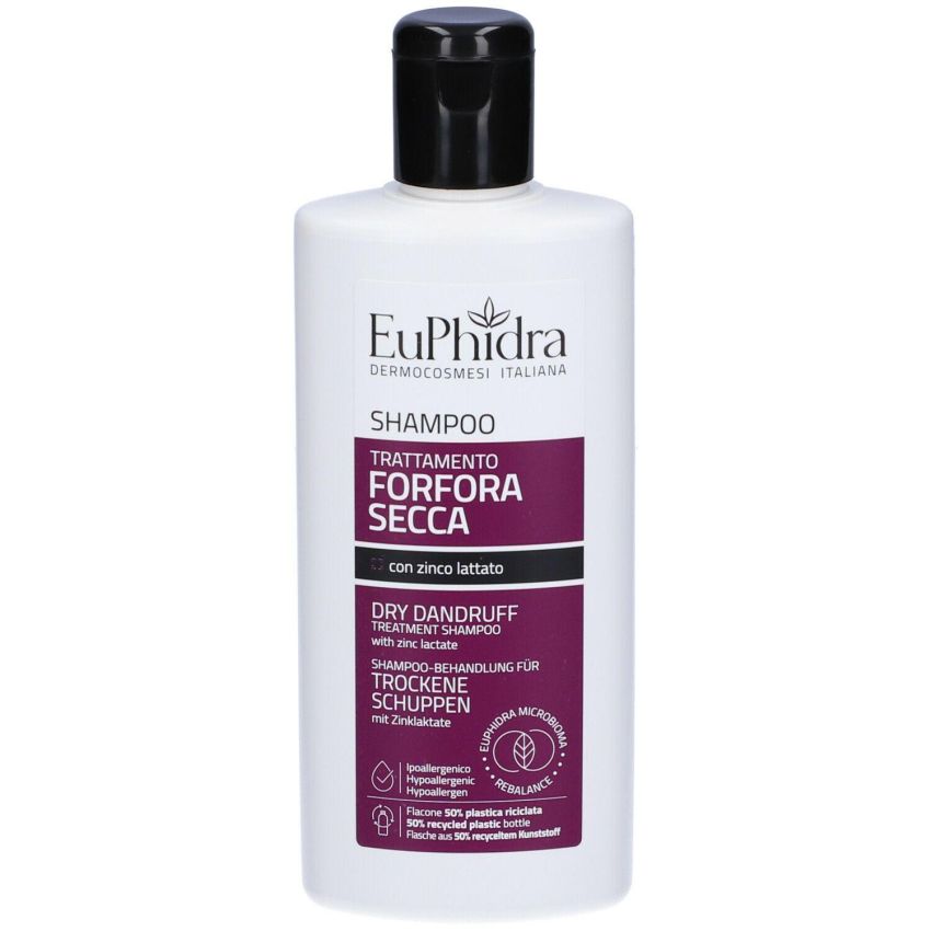 Euphidra Shampoo Anti-Forfora per Capelli Secchi, 200ml