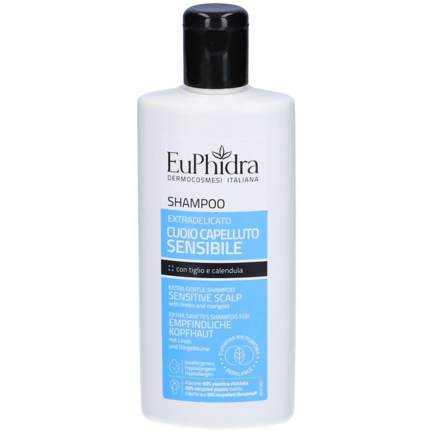 Euphidra Shampoo per Cuoio Capelluto Sensibile - 200ml