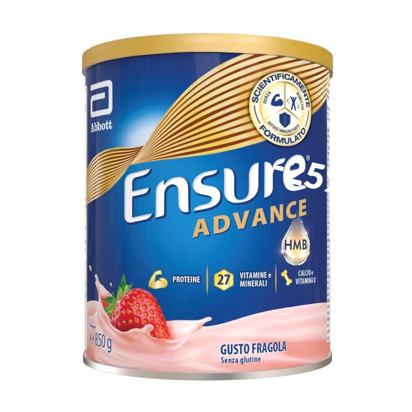 Ensure Advance - Integratore Alimentare Proteico Gusto Fragola 850g