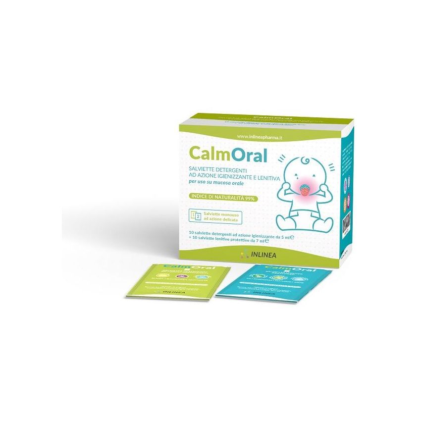 Calmoral Kit di Salviette Detergenti e Lenitive - 20 Pezzi