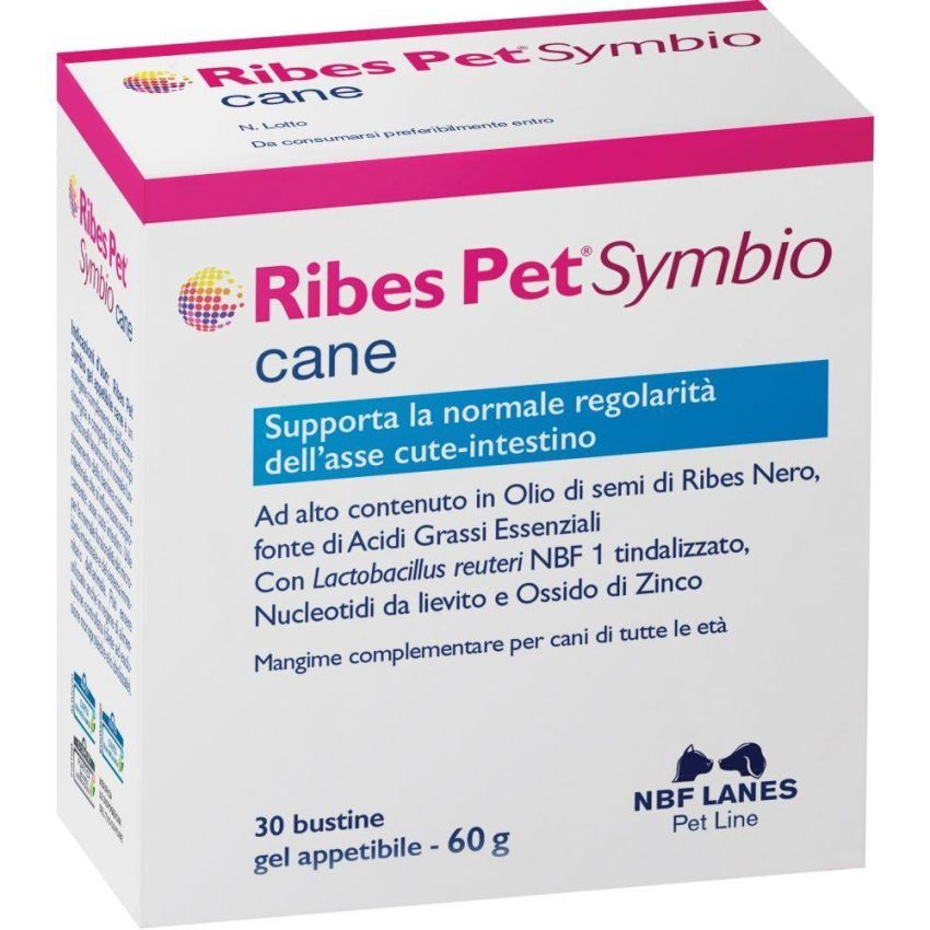 Ribes Pet Symbio Cane - 30 Bustine Pre-dosate per la Salute del Tuo Cane