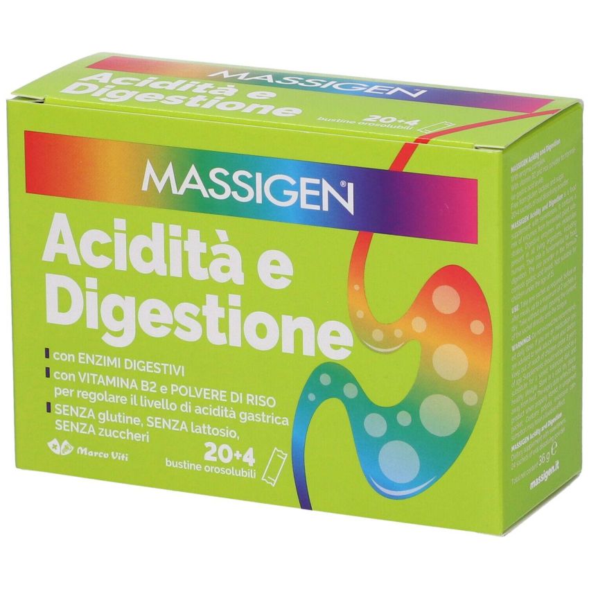 Massigen Acidità e Digestione 24 Bustine Orosolubili