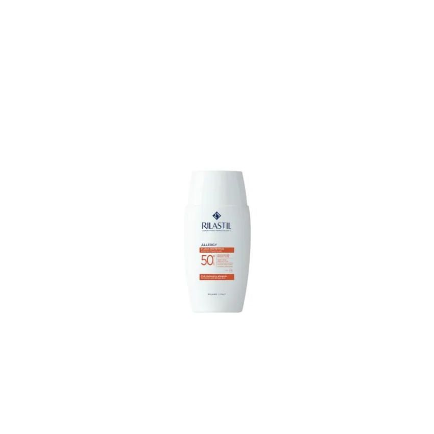 Rilastil Allergy Fluido Solare per Viso, 50ml, Protezione SPF 50+