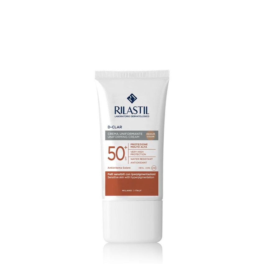 Rilastil D Clar Crema Uniformante Protettiva SPF 50 Colorata Medium 40ml