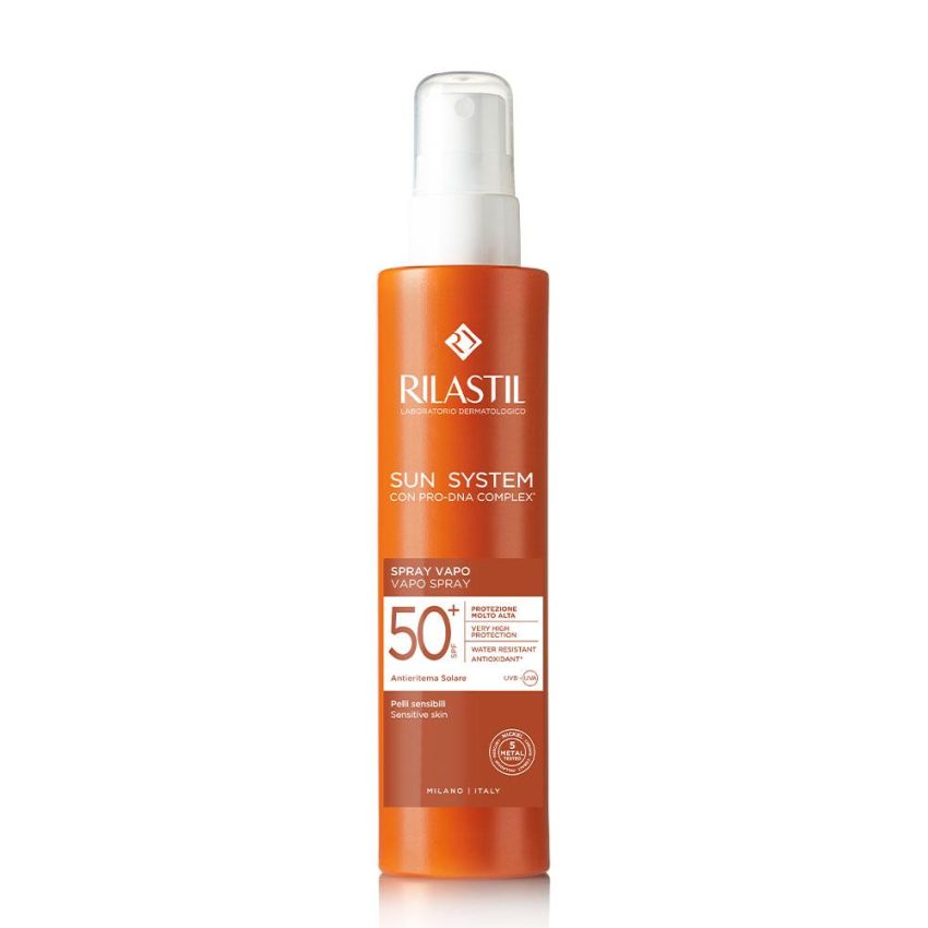 Rilastil Sun System - Spray Solare Vapo per il Corpo SPF 50+, 200ml