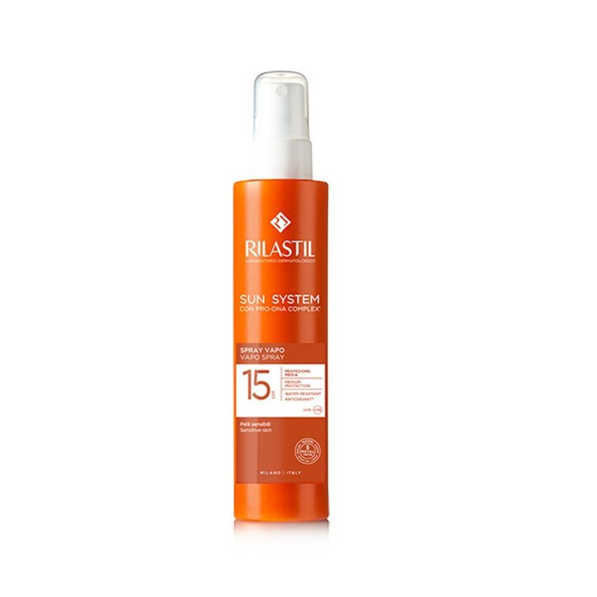 Rilastil Sun System SPF 15 - Spray Solare Corpo Vapo, 200ml
