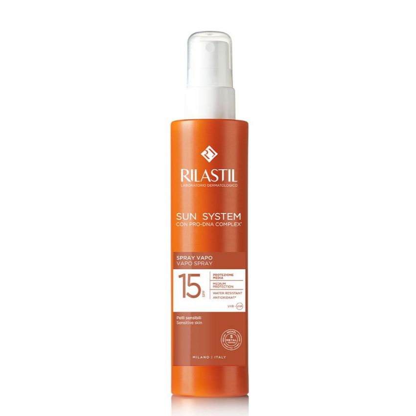 Rilastil Sun System SPF 15 - Spray Solare Corpo Vapo, 200ml