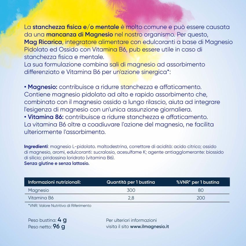 Mag Ricarica Limone - Pacco da 24 Bustine Aromatizzate