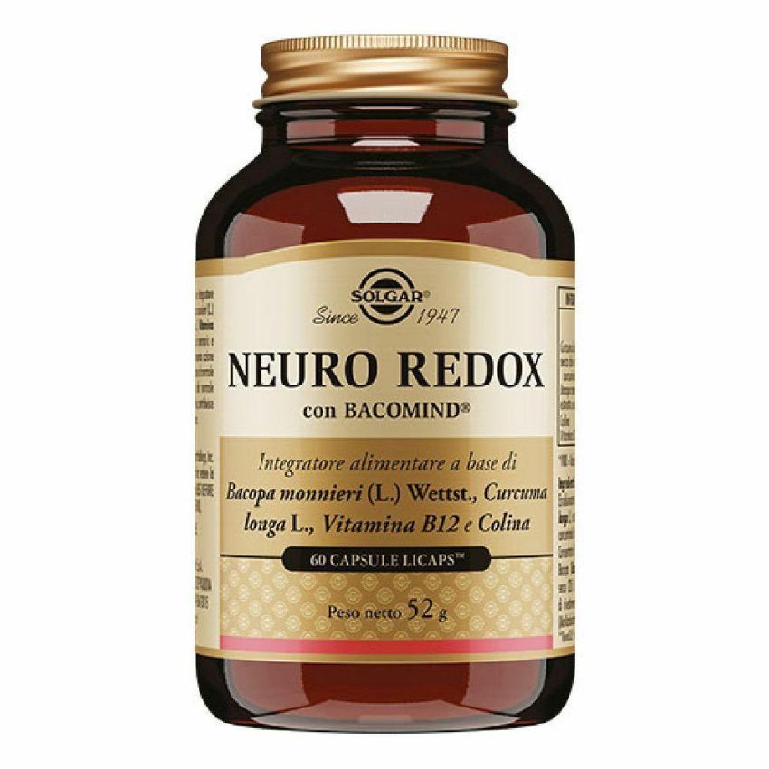 Solgar Neuro Redox - Supporto Cerebrale, 60 Capsule