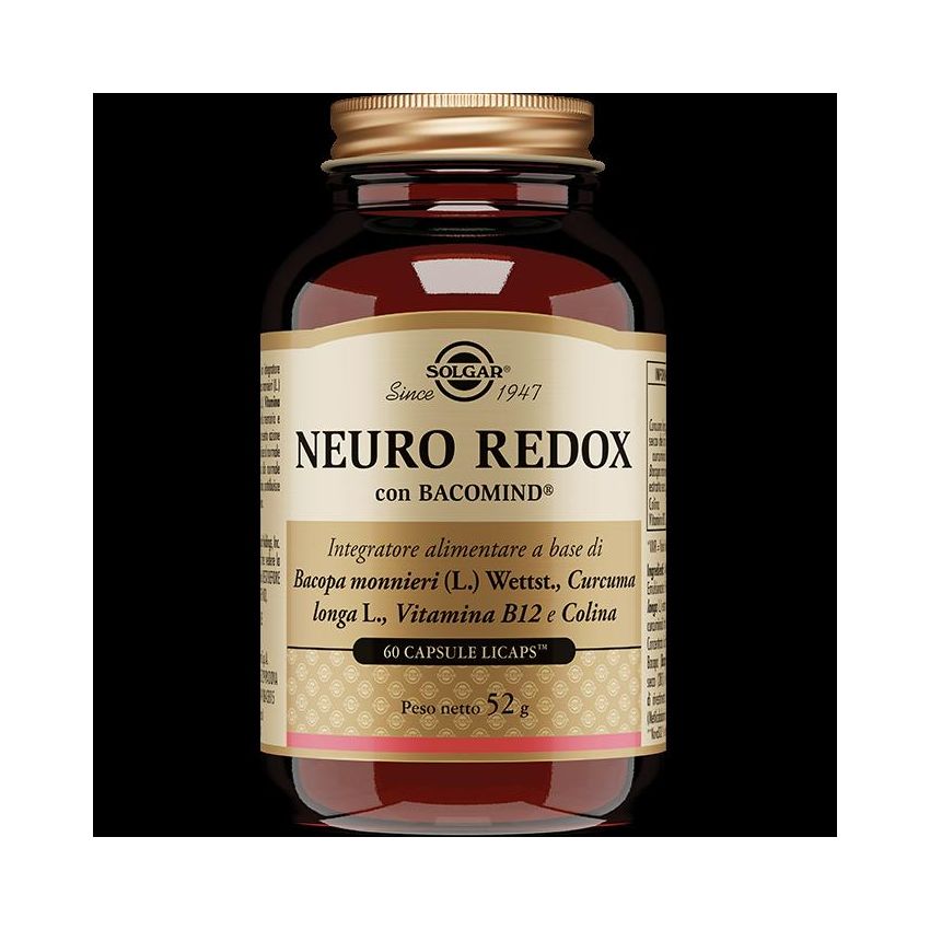 Solgar Neuro Redox - Supporto Cerebrale, 60 Capsule