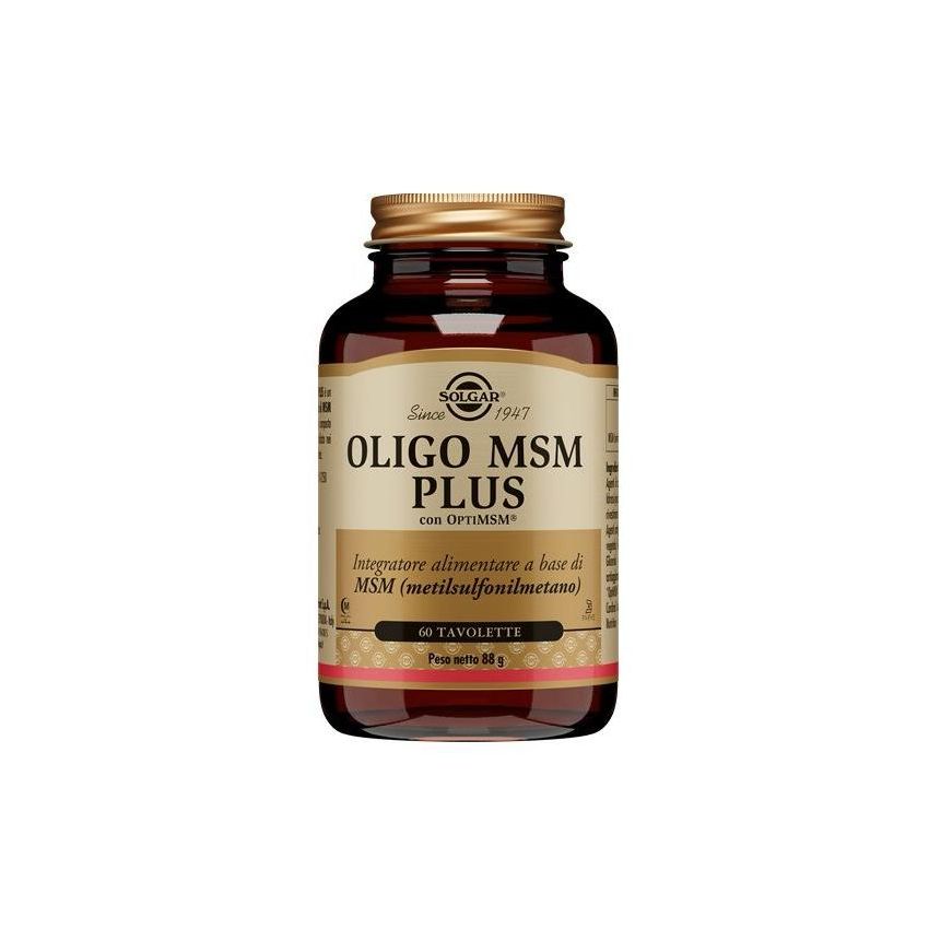 Solgar Oligo MSM Plus - Integratore Salute Articolare - 60 Tavolette