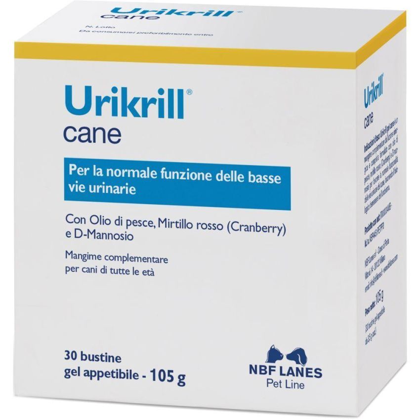 Urikrill Gel Complemento Alimentare per Cani - 30 Bustine