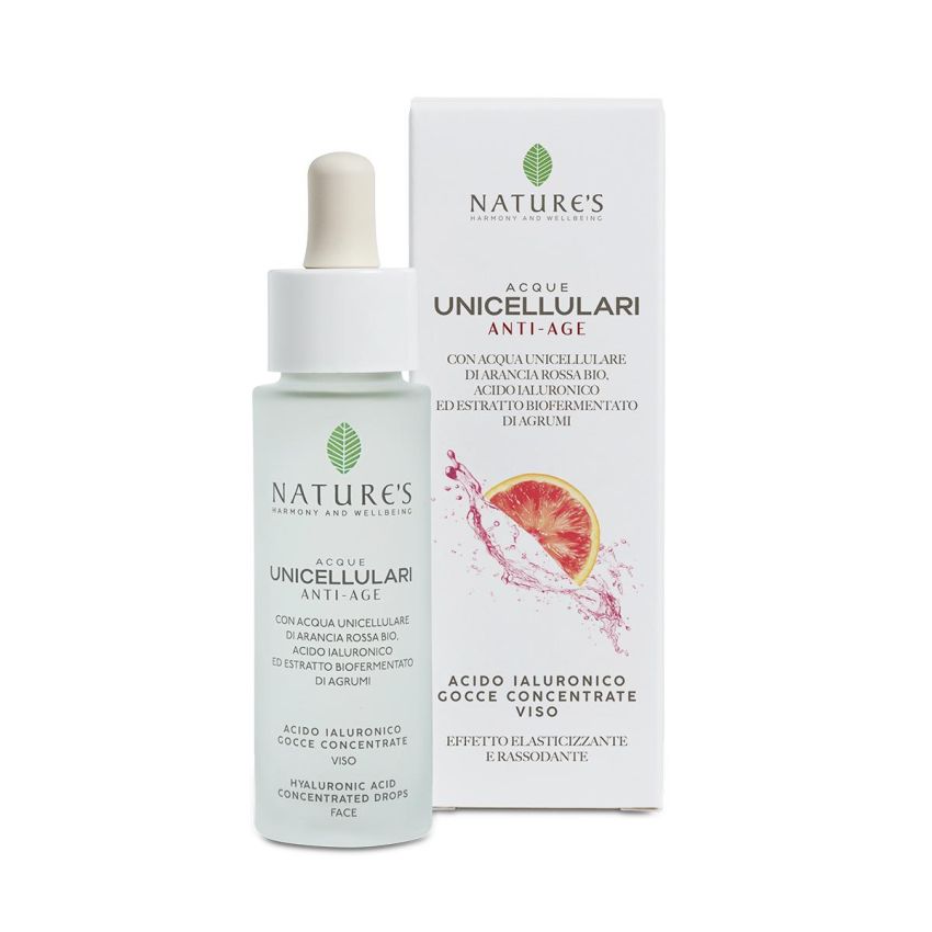 Gocce Concentrate di Acido Ialuronico per il Viso Nature's 30ml