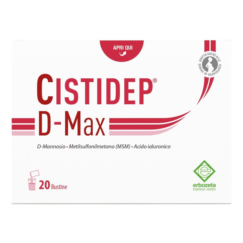 Cistidep D-Max Bustine per Vie Urinarie, Confezione da 20