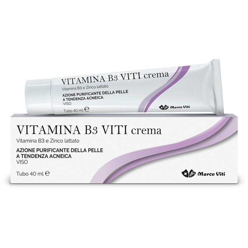 Marco Viti Crema Viso con Vitamina B3 per Pelle Acneica 40ml