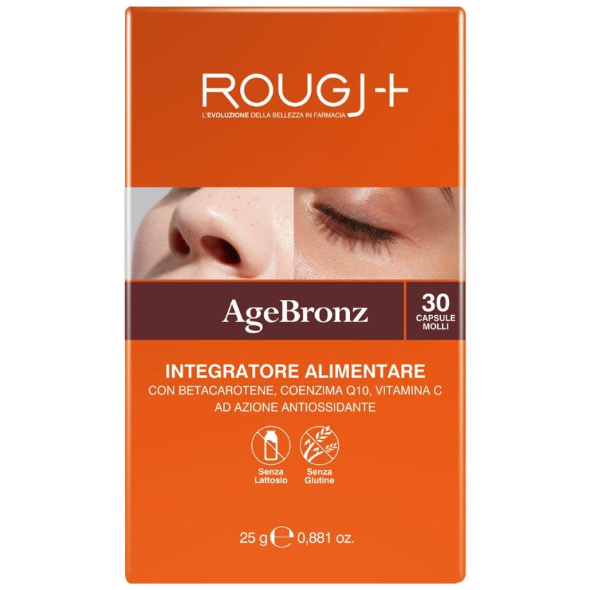 Rougj Agebronze Solar Protection Capsules - 30 Count