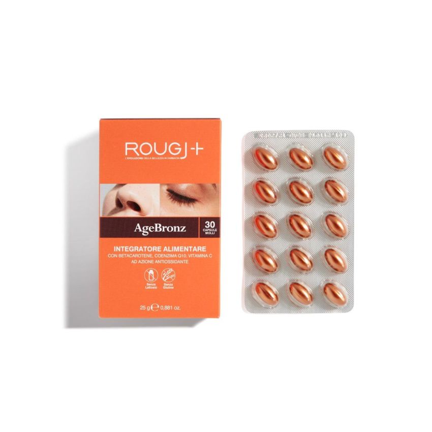 Rougj Agebronze Solar Protection Capsules - 30 Count