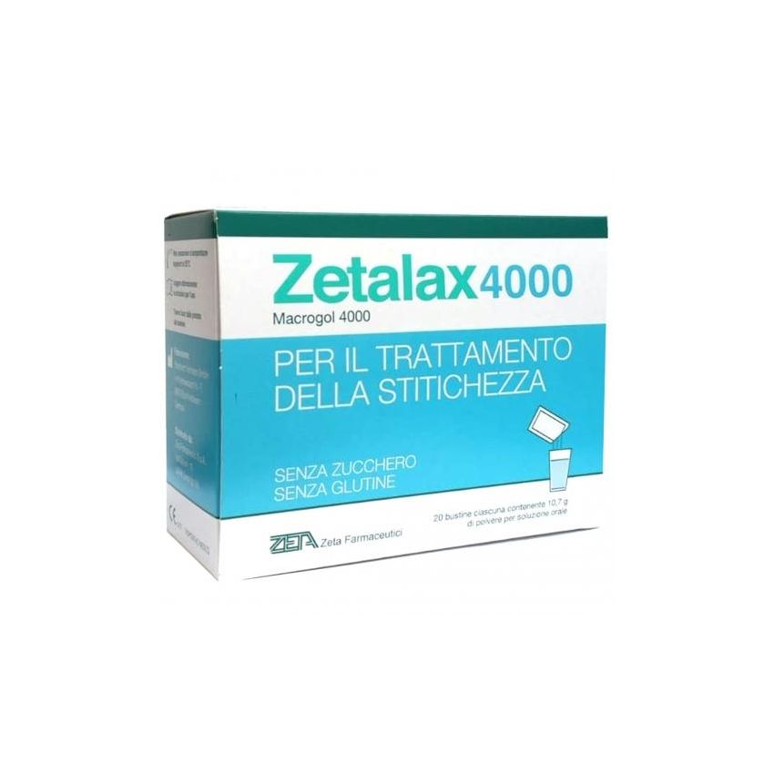 Zetalax 4000 - 20 Bustine per la Regolarità Intestinale