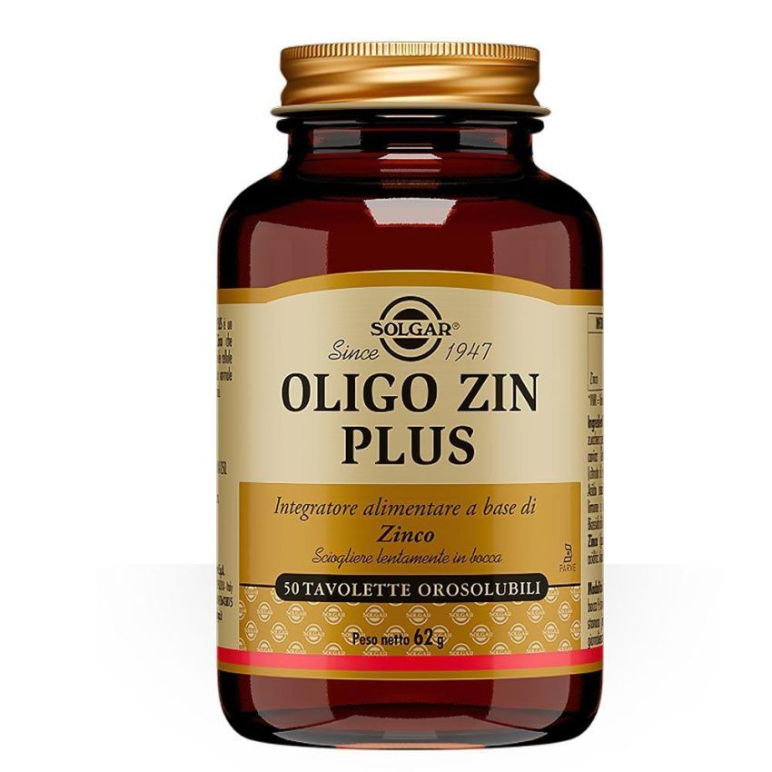 Solgar Oligo Plus: Integratore di Zinco, 50 Tavolette