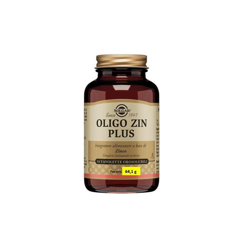 Solgar Oligo Plus: Integratore di Zinco, 50 Tavolette