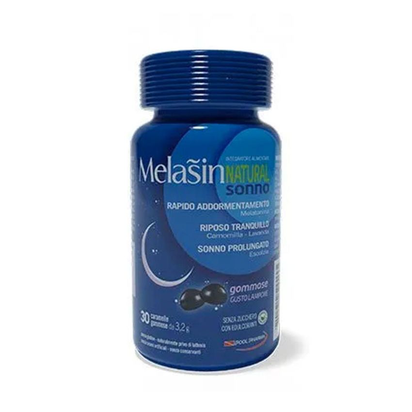 Melasin Natural 1mg: 30 Caramelle Gommose per il Sonno