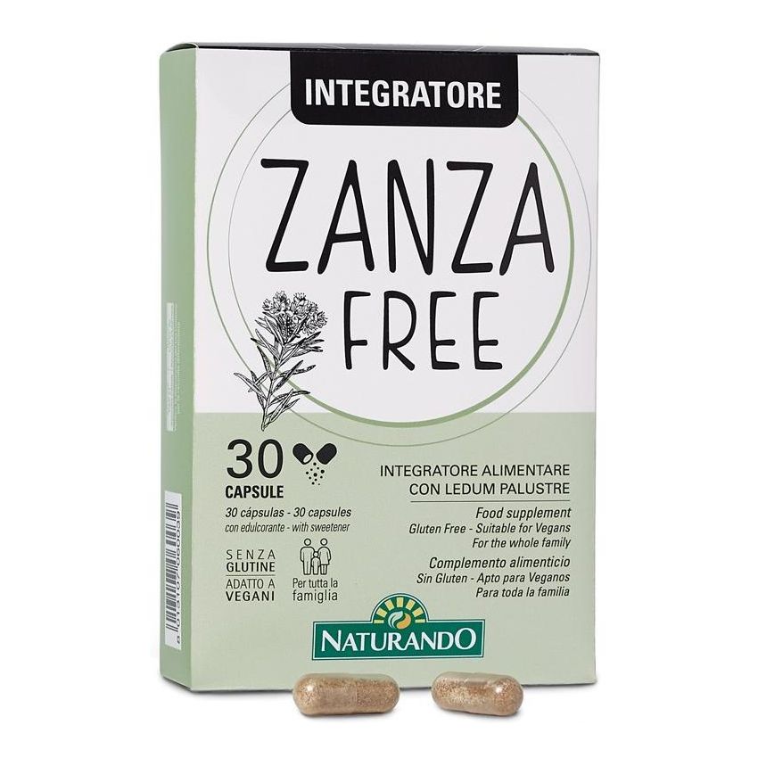 Naturando Zanzafree - Capsule Antizanzare Naturali, 30 Pezzi