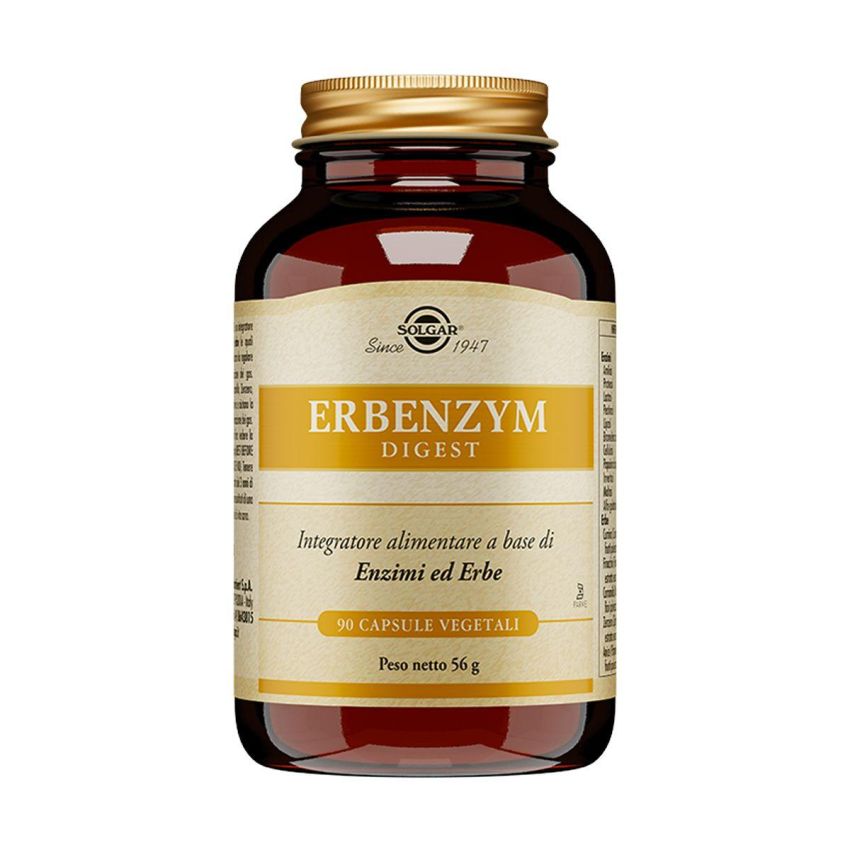 Solgar Erbenzym Digest - 90 Capsule Vegetali